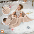 Load image into Gallery viewer, Baby Waffle Blankets in Blush
