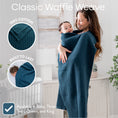Load image into Gallery viewer, Baby Waffle Blankets in Neptune
