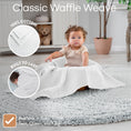Load image into Gallery viewer, Baby Waffle Blankets in White
