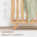Load image into Gallery viewer, Baby Crib for 0 to 3 Years - Natural Wood
