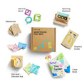 Load image into Gallery viewer, Brain & Hands Playset — Montessori Box (4–6 Months) + Activity Cube
