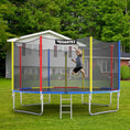 Load image into Gallery viewer, 14 Feet Trampoline with Safety Enclosure Net and Ladder Outdoor for Kids Adults
