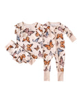 Load image into Gallery viewer, Bamboo Zip Romper | Butterflies
