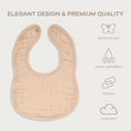 Load image into Gallery viewer, Muslin Bibs in Blush
