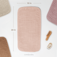Load image into Gallery viewer, Muslin Burp Cloths in Blush

