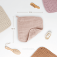Load image into Gallery viewer, Muslin Washcloths in Blush
