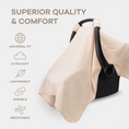 Load image into Gallery viewer, Baby Car Seat Cover in Blush
