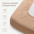 Load image into Gallery viewer, Muslin Fitted Crib Sheet

