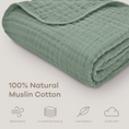 Load image into Gallery viewer, Baby Muslin Blanket in Fern
