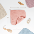 Load image into Gallery viewer, Muslin Washcloths in Lace

