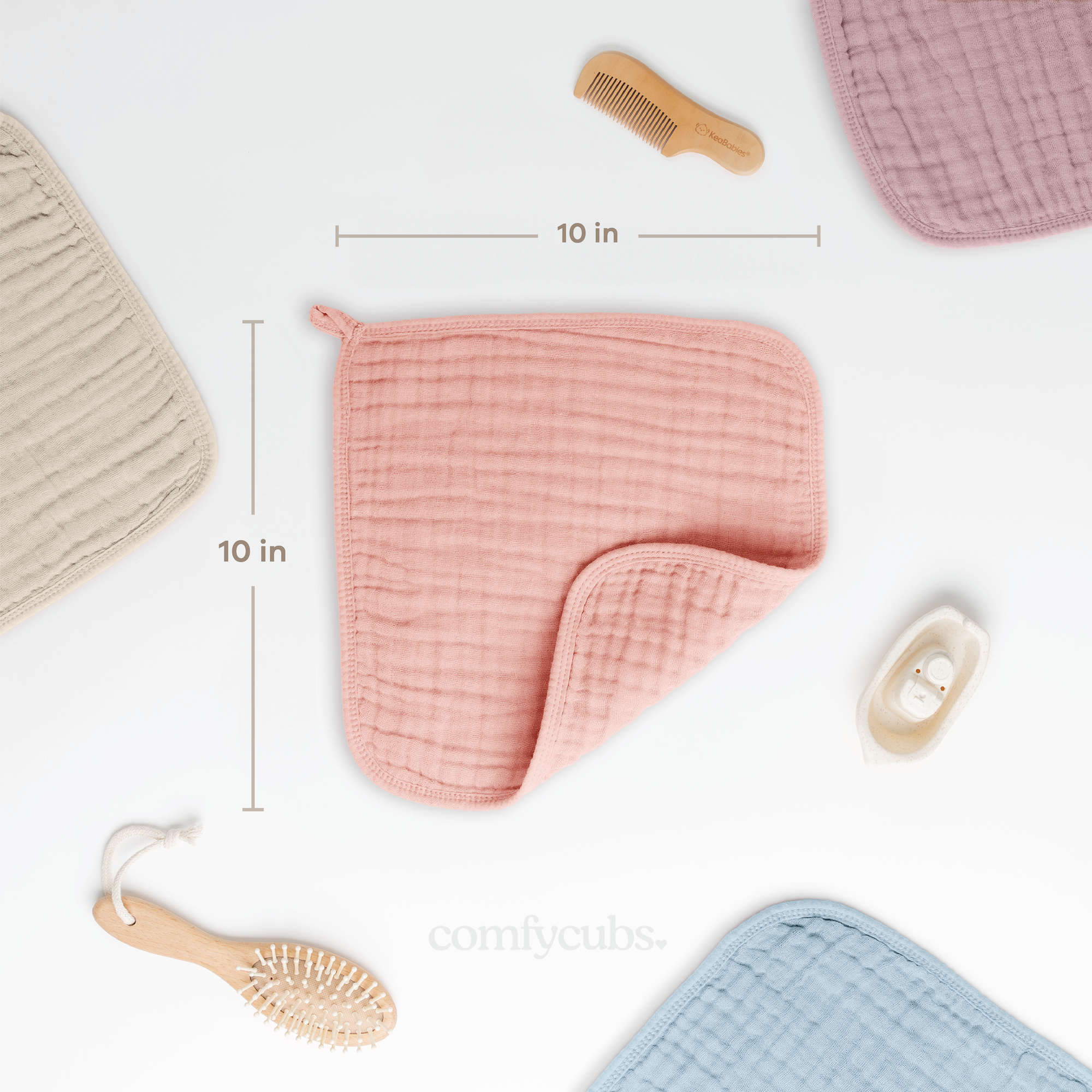 Muslin Washcloths in Lace