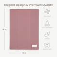 Load image into Gallery viewer, Cotton Burp Cloths in Mauve
