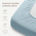 Load image into Gallery viewer, Muslin Fitted Crib Sheet
