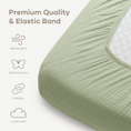 Load image into Gallery viewer, Muslin Fitted Crib Sheet
