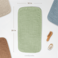 Load image into Gallery viewer, Muslin Burp Cloths in Sage
