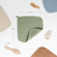 Load image into Gallery viewer, Muslin Washcloths in Sage
