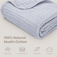 Load image into Gallery viewer, Baby Muslin Blanket in Heather
