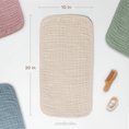 Load image into Gallery viewer, Muslin Burp Cloths in Sand
