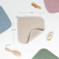 Load image into Gallery viewer, Muslin Washcloths in Sand
