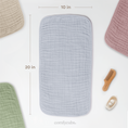 Load image into Gallery viewer, Muslin Burp Cloths  in Slate
