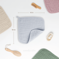 Load image into Gallery viewer, Muslin Washcloths in Slate
