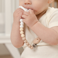 Load image into Gallery viewer, Pacifier Clips in Beige, Light Beige, & White, 2 Pack
