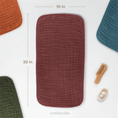 Load image into Gallery viewer, Muslin Burp Cloths  in Wine
