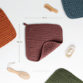 Load image into Gallery viewer, Muslin Washcloths in Wine
