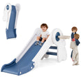 Load image into Gallery viewer, 3 in 1 Toddler Slide Baby Slide Climber Playset with Basketball Hoop and Basketball
