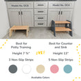 Load image into Gallery viewer, 2-Step Wooden Stool for Kids
