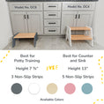 Load image into Gallery viewer, 1-Step Wooden Stool for Kids
