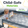 Load image into Gallery viewer, Twin Montessori Floor Bed with Safety Guardrails
