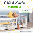 Load image into Gallery viewer, Twin Montessori Floor Bed with Safety Guardrails
