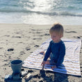 Load image into Gallery viewer, The Kenzie Beach Towel - Brush Stripes
