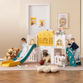 Load image into Gallery viewer, All-in-1 Toddler Slide Playset Playground with Tunnel and Ladder and Basketball
