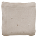 Load image into Gallery viewer, Oatmeal Pointelle Knit Blanket

