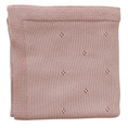 Load image into Gallery viewer, Blush Pink Pointelle Knit Blanket
