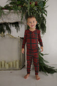Load image into Gallery viewer, Bamboo Two Piece Pajamas | Christmas Plaid
