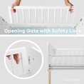 Load image into Gallery viewer, Wooden Bedside Bassinet Sleeper

