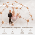 Load image into Gallery viewer, Wooden Climber for Kids in Blush

