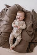 Load image into Gallery viewer, Bamboo Zip Pajamas | French Gray Floral
