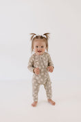 Load image into Gallery viewer, Bamboo Zip Pajamas | French Gray Floral
