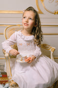 Load image into Gallery viewer, MARIE ANTOINETTE WHITE SMOCKED DRESS
