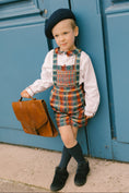 Load image into Gallery viewer, GEORGE TARTAN ROUGE OVERALLS SET
