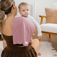 Load image into Gallery viewer, Cotton Burp Cloths in Mauve
