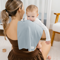Load image into Gallery viewer, Cotton Burp Cloths in Pacific Blue
