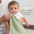 Load image into Gallery viewer, Muslin Burp Cloths in Sage
