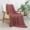 Load image into Gallery viewer, Adult Muslin Blanket in Wine
