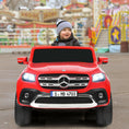 Load image into Gallery viewer, 12V 2-Seater Kids Ride On Car Licensed Mercedes Benz X Class RC with Trunk-Red

