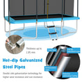 Load image into Gallery viewer, 8 x 14 Feet Rectangular Recreational Trampoline with Safety Enclosure Net and Ladder
